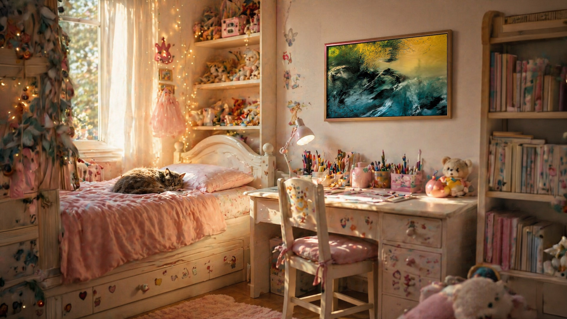 Œuvre dans une chambre
